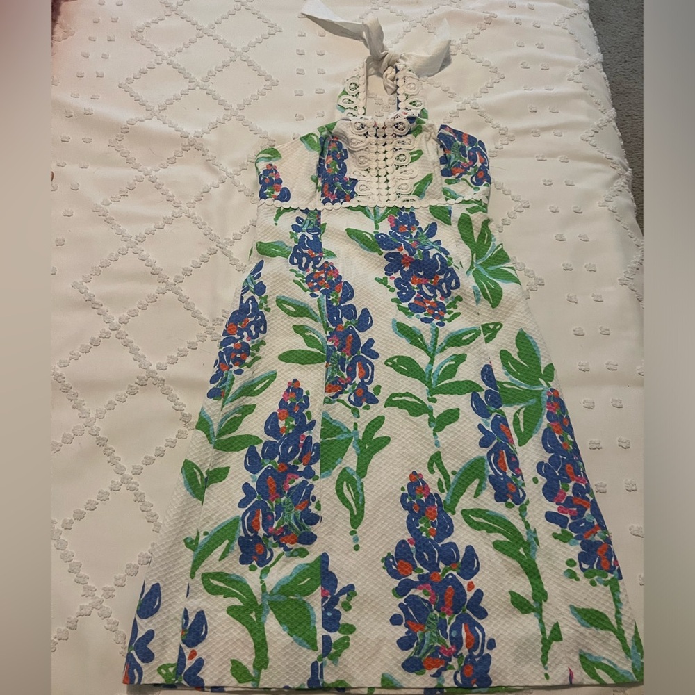 Beautiful rare Lily Pulitzer halter neck dress size 00 worn once